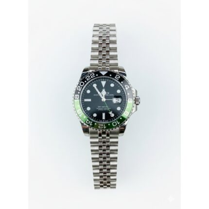 GMT-Master II Oystersteel Black and Green Cerachrom bezel Dial Watch