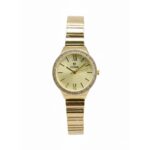 PREMIER Crystal-studded Bezel Gold-tone Wrist Watch